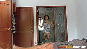 my cute petite latina teen's tight ass gets ripped by stepdaddy's big cock