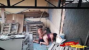 I fucked my sister-in-law on the terrace in the open air.