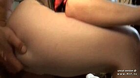 i can't believe this hairy young french student got hard sodomized in a dirty garage.