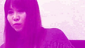 Japanese mature woman with big sagging tits gets naughty