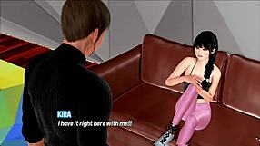 Hentai game with big-boobed teen and monster cock action