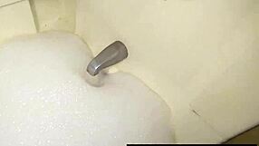 Ebony Babe Undresses In Bathroom After Swimming Pool