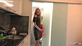 Hot German girl Liza gets anal sex for money
