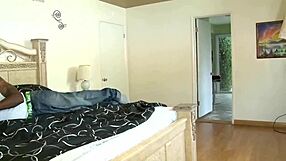 Super hot babe with big boobs loves rough black cock