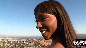 evasive angles he gives her cunnilingus in piledriver position. then she rides his monster cock for outdoor creampie cumshot.