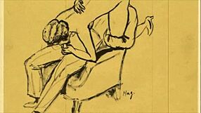 Vintage Comic Erotic Drawings with Anime Hentai