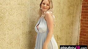 Blonde beauty Ora Young INTRODUCES perfect BODY