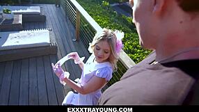cutie flexible gal coco loveclock hunts eggs, then her huge boyfriend wants to fuck like bunnies