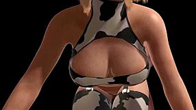 Fat milf cow bent over for doggy style anal in 3d