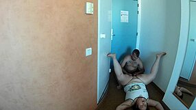 Teasing Nipples and Licking Fat Pussy in Hotel?