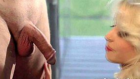 milf babe gags on cock during choking blowjob until facial