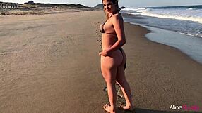 i'm the blonde girl getting fucked doggystyle on the beach by my fan