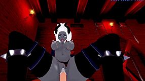 cerberus triple demon intense sex with judgement prosecutor