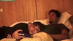 Chubby bbw accidentally swallows stepbrother's dick during movie night