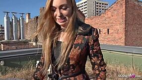 Hot German girl Liza gets anal sex for money