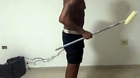 i went to paint my friend's house and made him suck