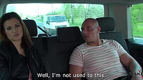 Cheap Whore Fucked in Taxi Van on Street