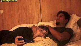 Chubby bbw accidentally swallows stepbrother's dick during movie night