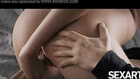 Gorgeous naked couple indulges in wild sex with multiple orgasms. Their curvy bodies collide in raw passion.