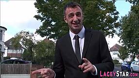 deep throating british milf in stockings