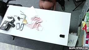 Black Teen 18+ Gal Getting A Hard Dick Down From The Lp Officer As He Slams Her Cootie From Behind?