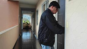 surprised husband gets blowjob and footjob preview