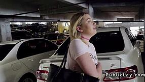 dude makes blonde laugh then intensely fucks her