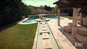 oiling your stepmother everywhere for intense cunilingus and blowjob