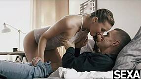 Gorgeous naked couple indulges in wild sex with multiple orgasms. Their curvy bodies collide in raw passion.