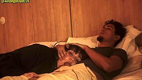 Chubby bbw accidentally swallows stepbrother's dick during movie night