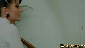 Glamour Bitches Engage in Golden Shower Threeway Pissing