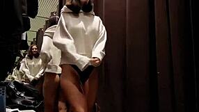 Sexy girl enjoy risky orgasms in fitting room