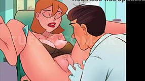 Young girl excited during first gynecologist visit with handsome doctor