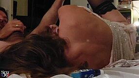 French Amateur in Satin Panties Gets Bent Over for Blowjob and Rimming!