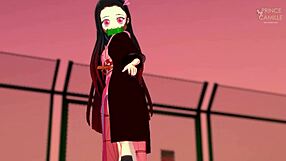 Innocent Nezuko Chan Bent Over In Doggystyle And Missionary With Monster