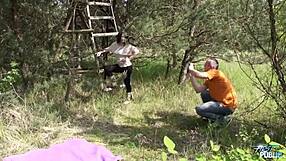 Big Ass Chubby Babe Rocks The Cock Outdoor. She Deepthroats Monster Dick In Public.