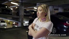 dude makes blonde laugh then intensely fucks her