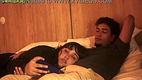 Chubby bbw accidentally swallows stepbrother's dick during movie night
