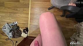 Stepson Rips Pantyhose, Delivers Huge Cum Load In Big Ass Stepmom Doggystyle. MILF Creampie Before New Year Party.