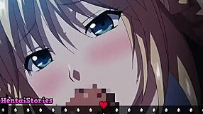 mika gives her first blowjob with facial in gameplay