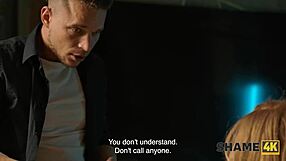 Shame4k shows mature blonde with big tits bound in kinky Czech affair