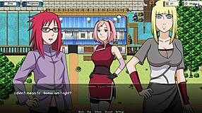 Naruto hentai with 75 naked ninja babes in action
