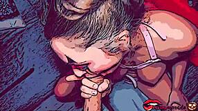 Exciting halloween encounter with a charming clown in miriam prado hentai animation