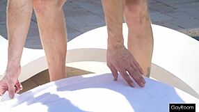 i'm relaxing by the pool with my poolboy in the summer sun