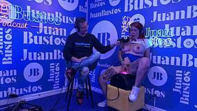 Andrea Pardo cums five times on sex machine during Juan Bustos podcast. Intense blowjob and pussy sucking included.