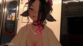 I'm railing that horny latina on the train.