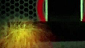 Hot cougar vicky vette ties her huge tits and pleases her sweet pussy