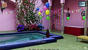 Sunshine Love 187 features anime characters in a detailed game scene.