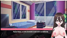 Intense emo babe with big tits in memory game.