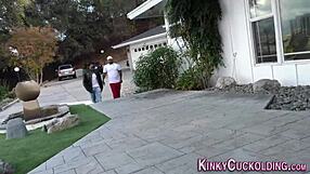 cuckolding babe humiliated in interracial threeway